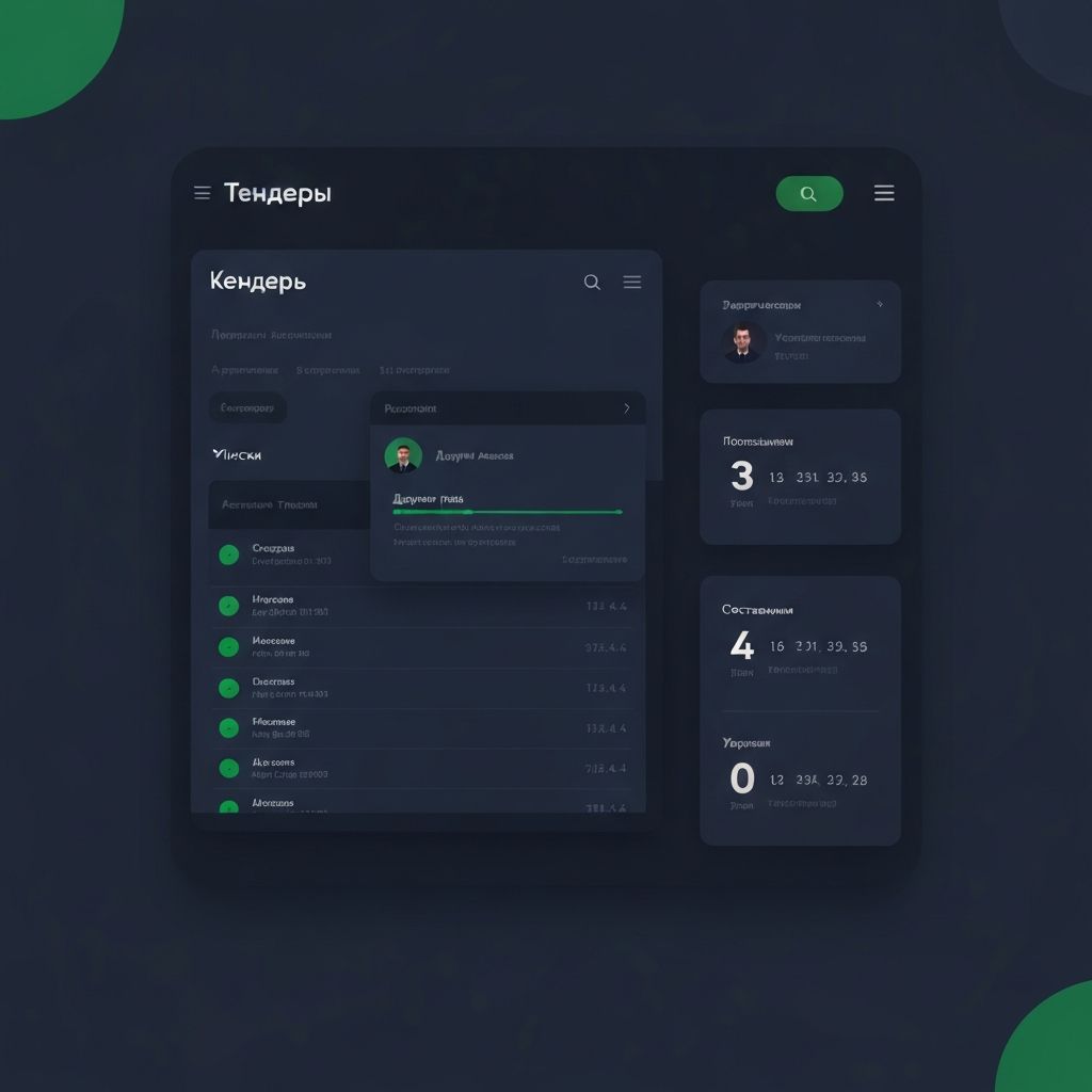 QBS Тендеры интерфейс